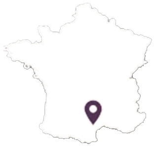 Carte de France situant le Château le Bouïs à Gruissan, dans l’Aude