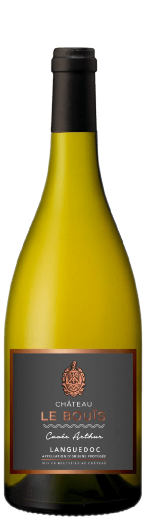 Bouteille de la cuvée Arthur blanc, AOP Languedoc
