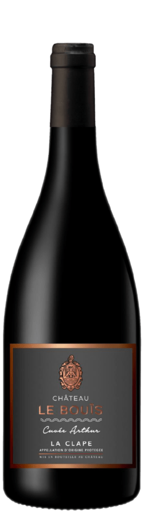 Bouteille de la cuvée Arthur rouge, La Clape